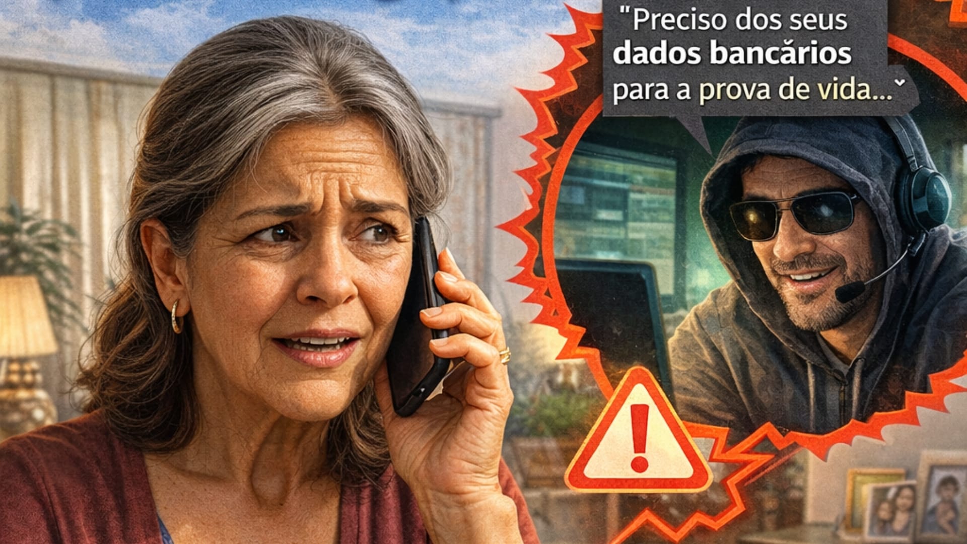 Golpe da falsa prova de vida faz idosa perder R$ 16 mil