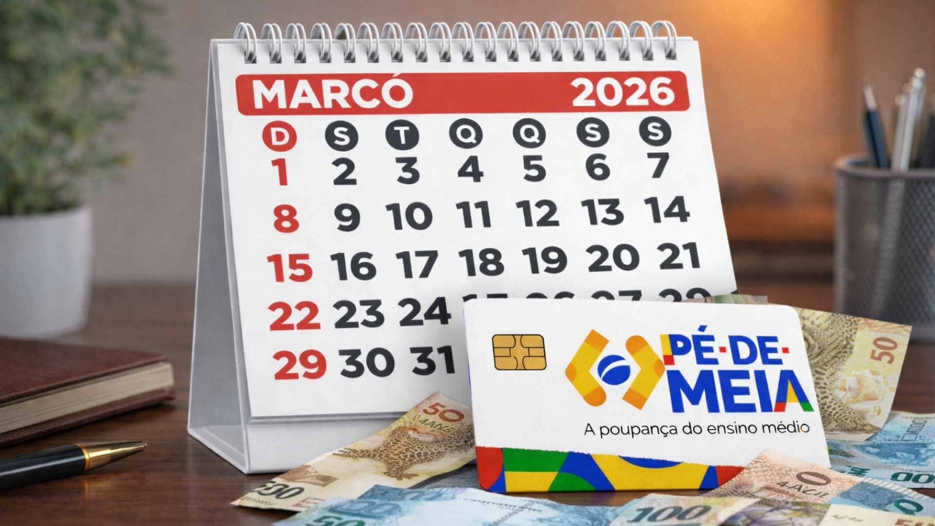 Estudantes terão primeiro pagamento do Pé-de-Meia 2026 neste mês