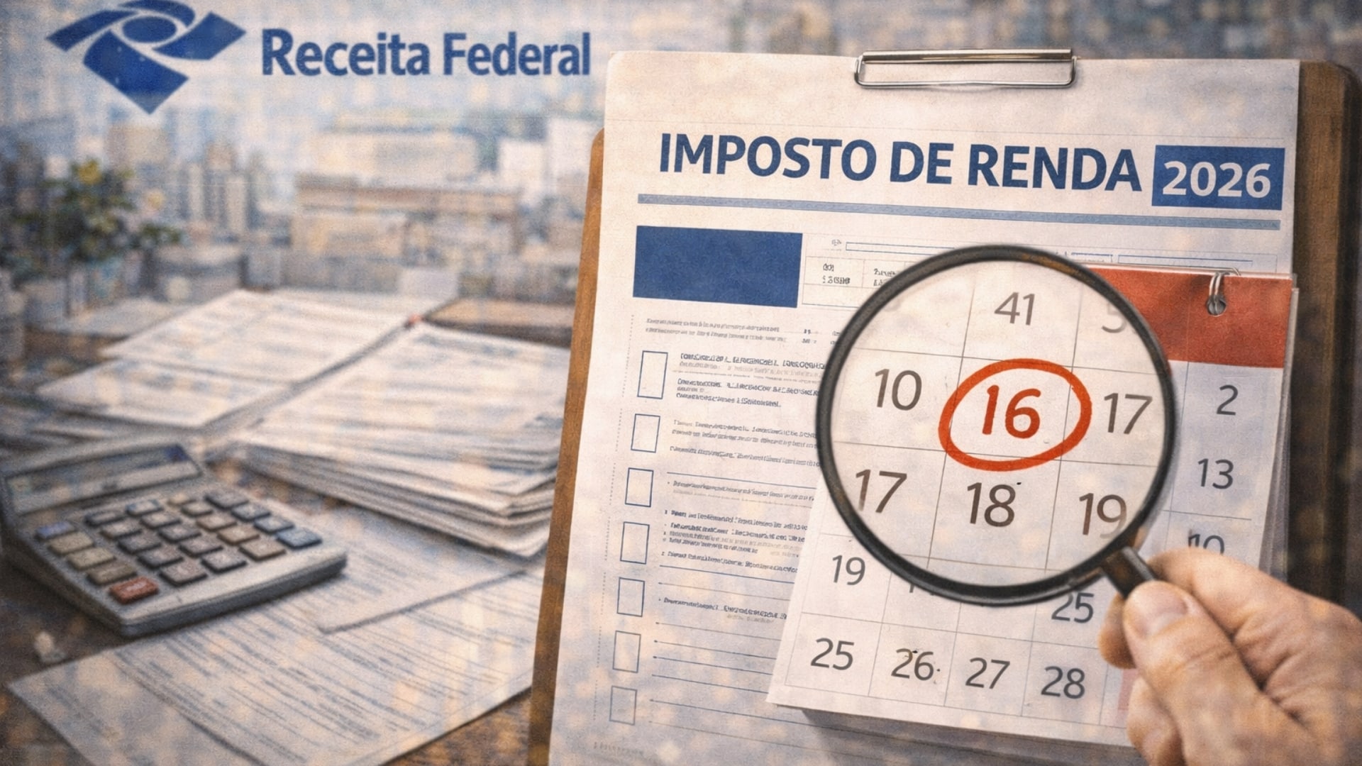 Regras da declaração do IR 2026 saem no dia 16