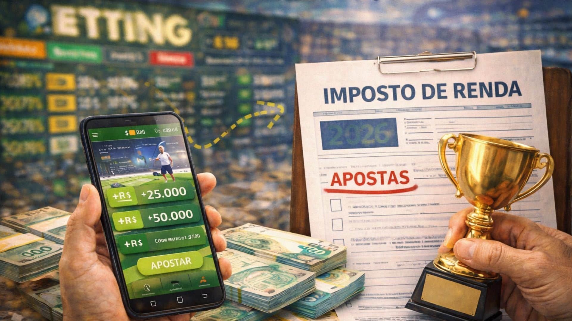 Prêmios de bets entram no radar do IR 2026