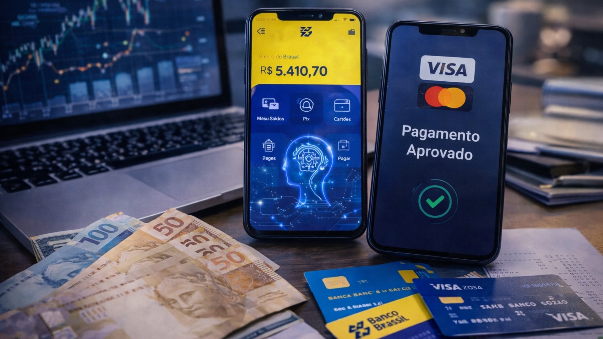 Visa e Banco do Brasil usam IA em transação financeira