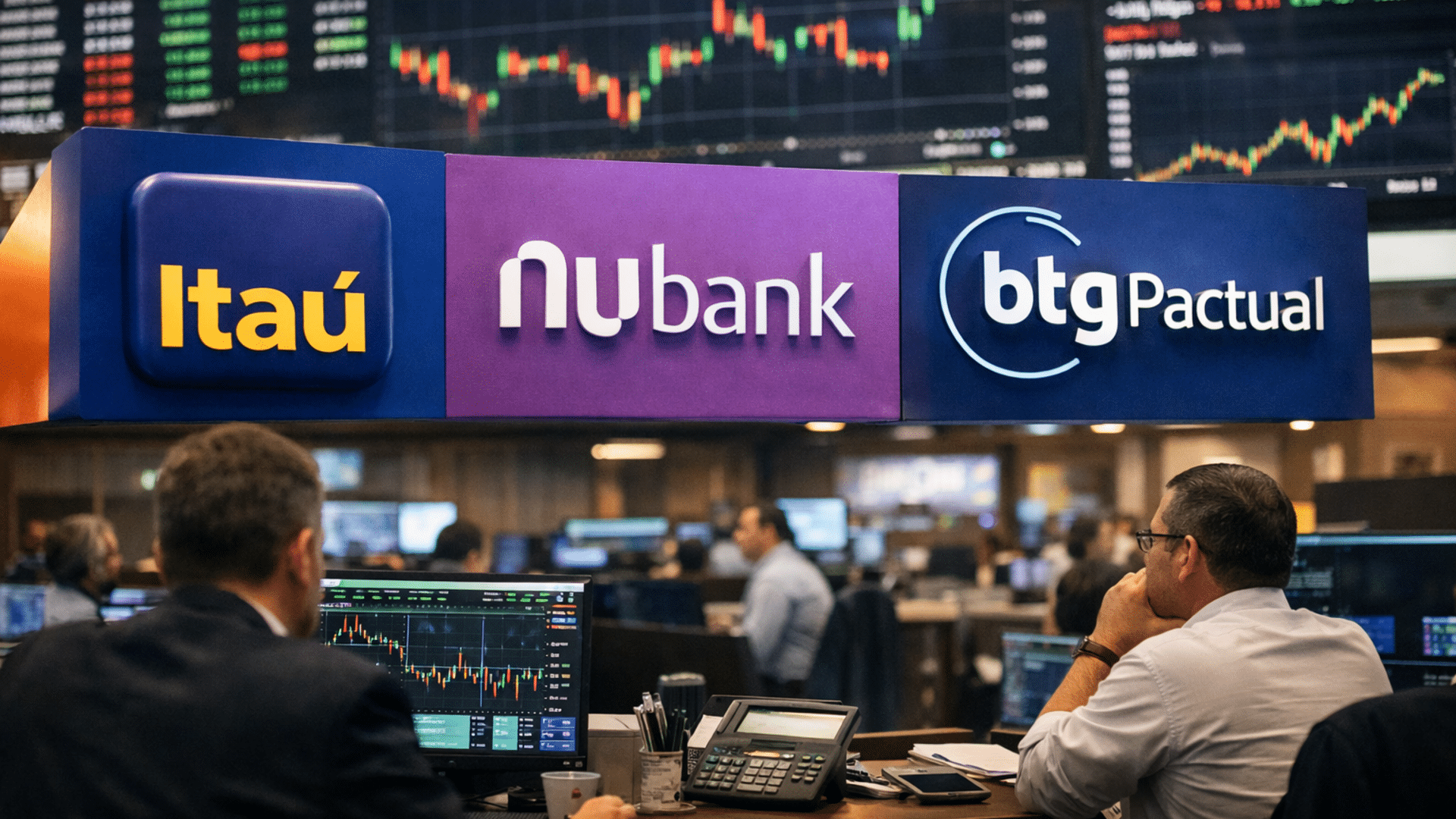 Três bancos são apontados como opções mais seguras na Bolsa