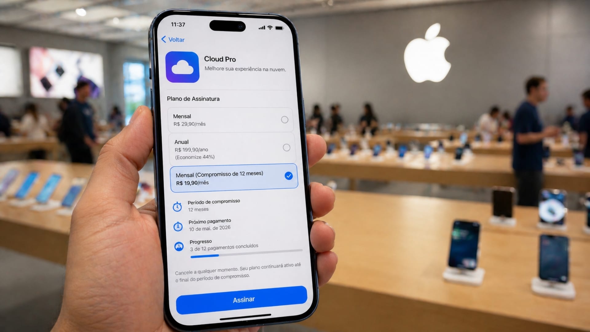 Apple terá assinaturas mensais com fidelização de 1 ano na App Store