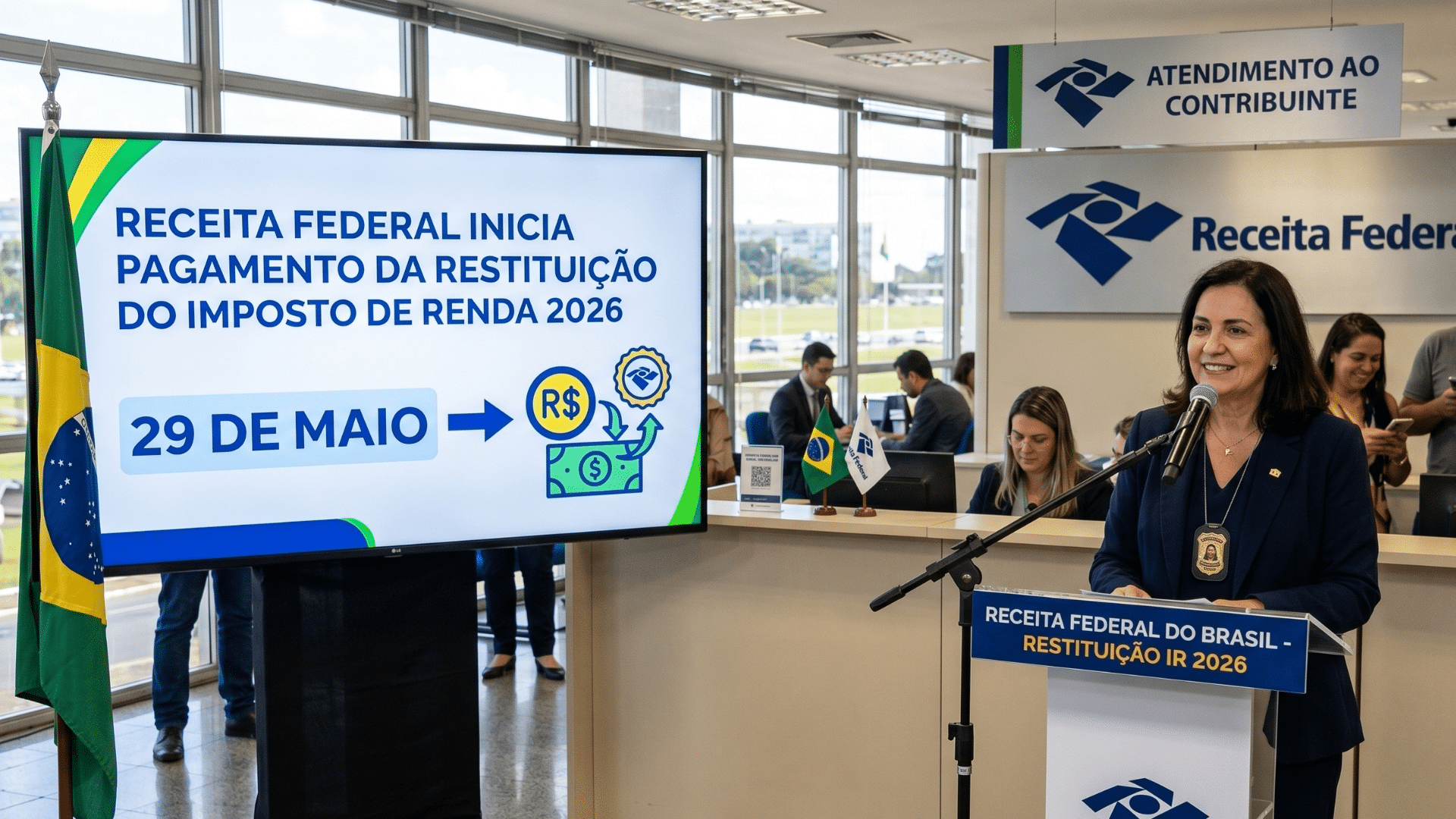 Receita inicia pagamento da restituição do IR em 29 de maio