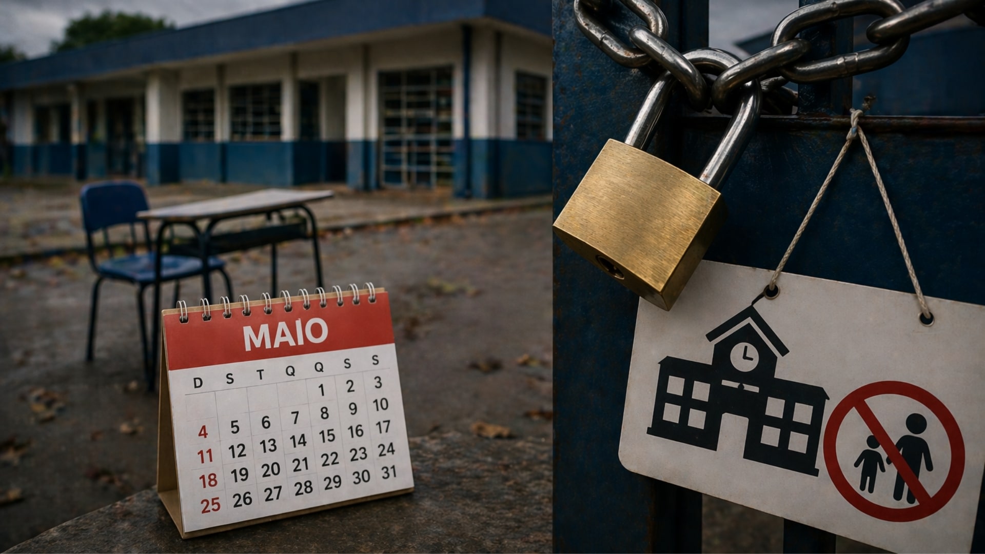 Fechamento de escolas é confirmado para maio; veja quem será afetado