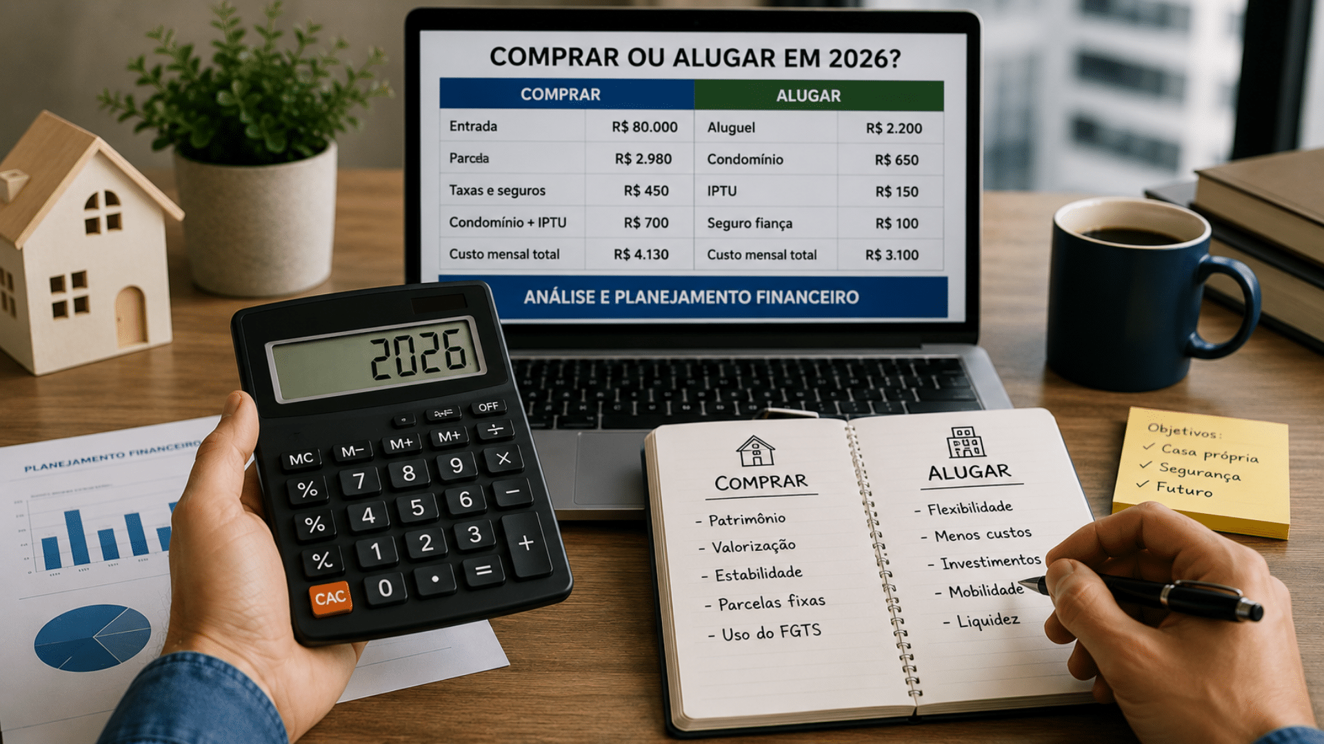 Comprar ou alugar imóvel? Veja o que mudou nas contas em 2026