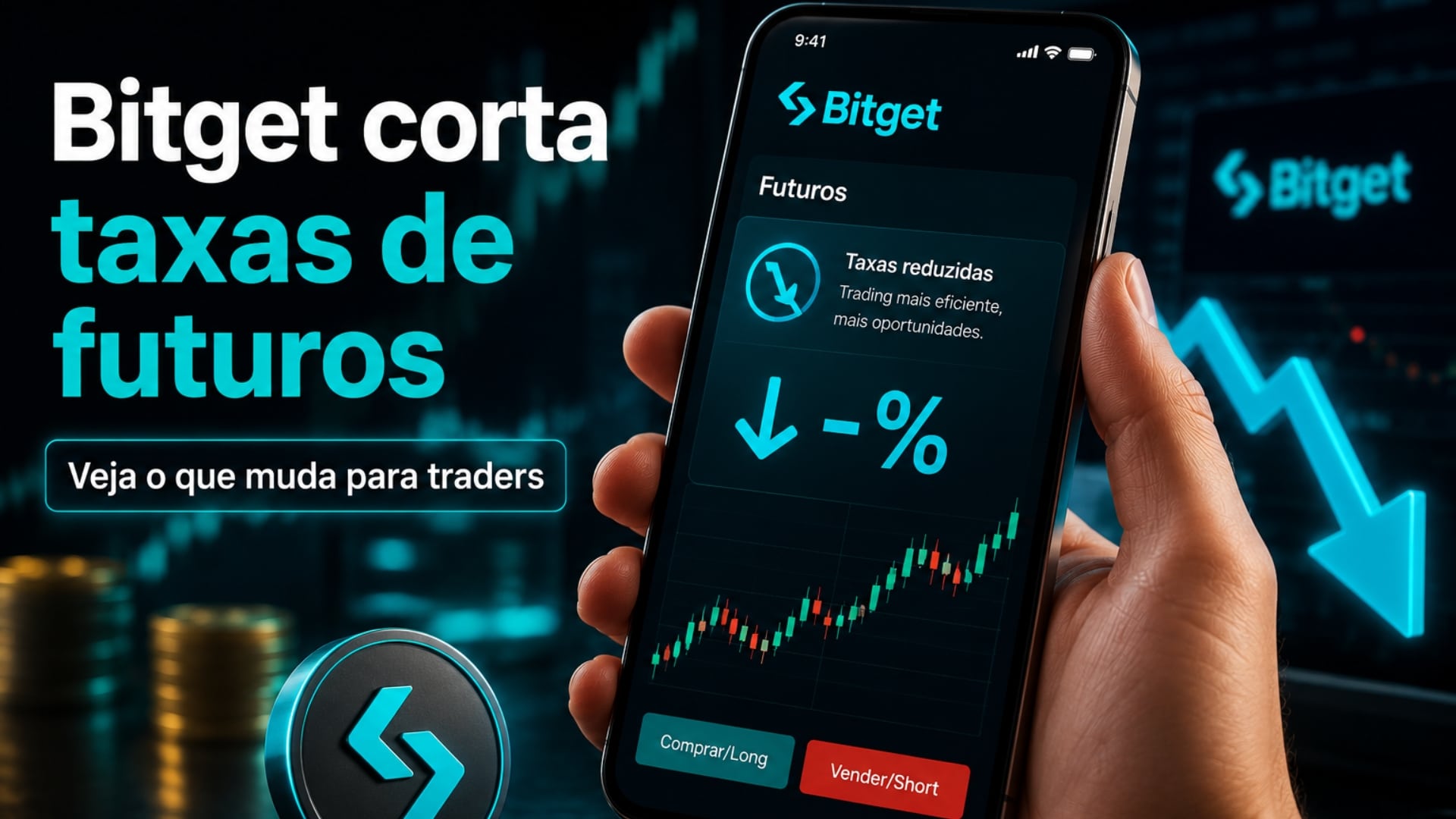 Bitget corta taxas de futuros; veja o que muda para traders
