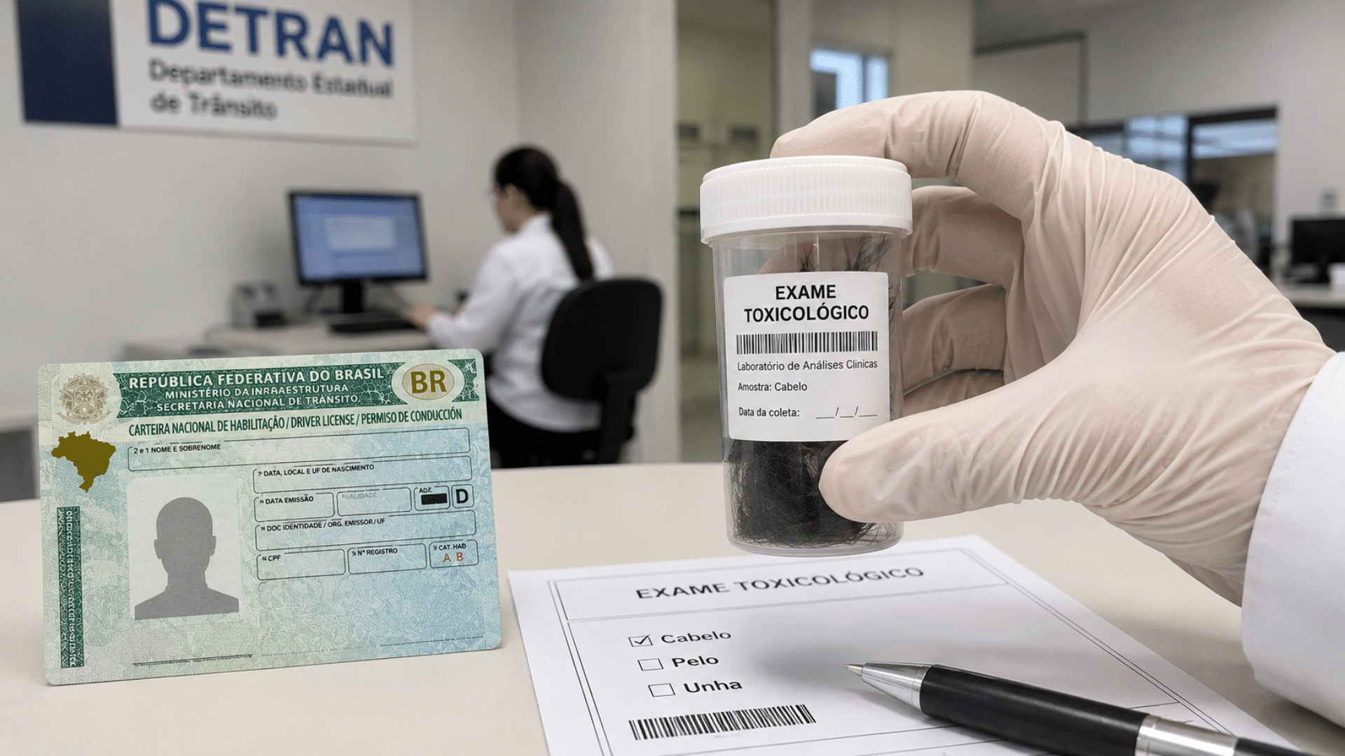 Nova regra exige exame toxicológico para candidatos à CNH A e B