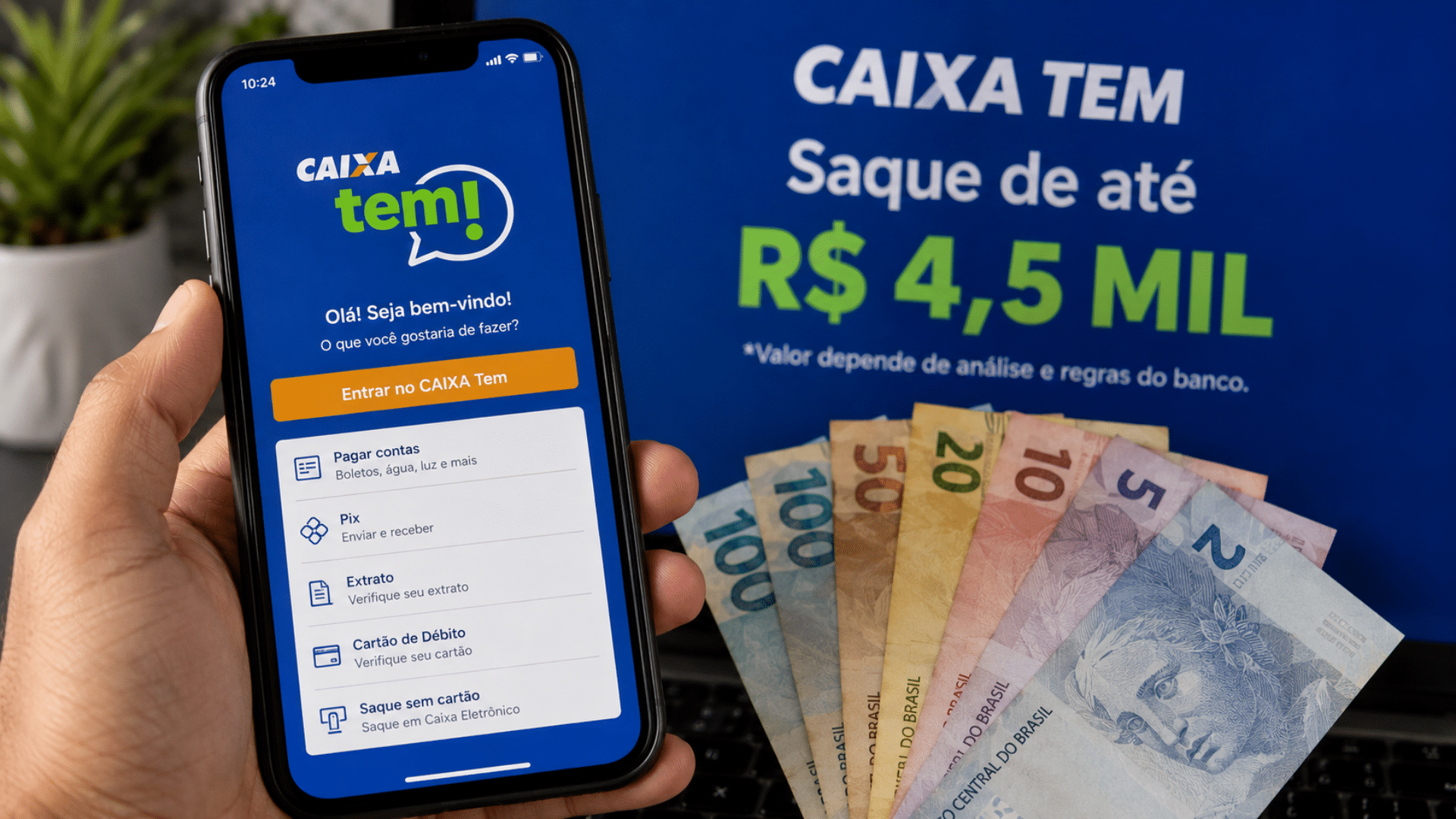 Caixa Tem tem saque de até R$ 4,5 mil, mas valor depende de regras