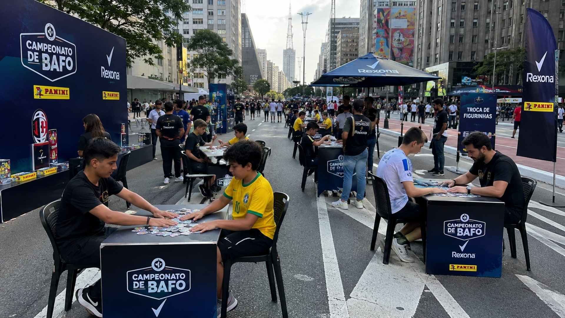 Campeonato de bafo com figurinhas da Copa será realizado na Avenida Paulista