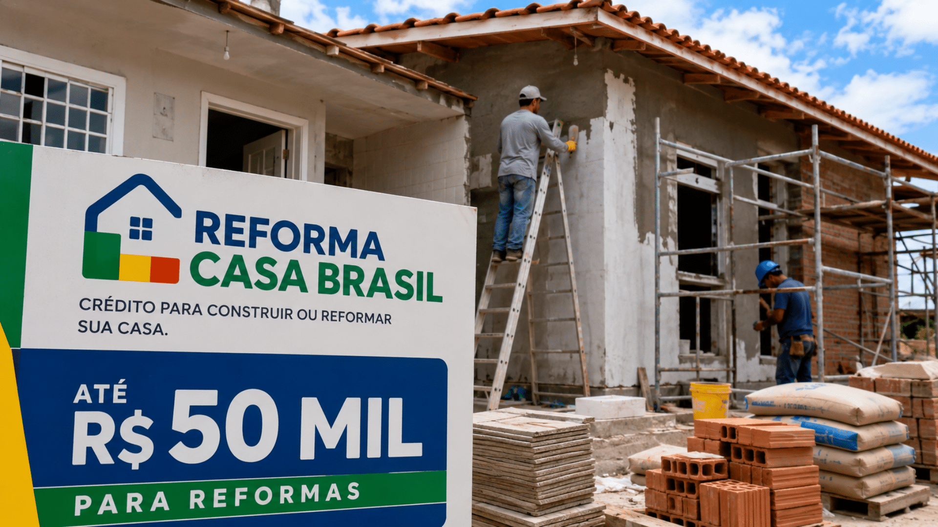 Reforma Casa Brasil passa a oferecer até R$ 50 mil para reformas