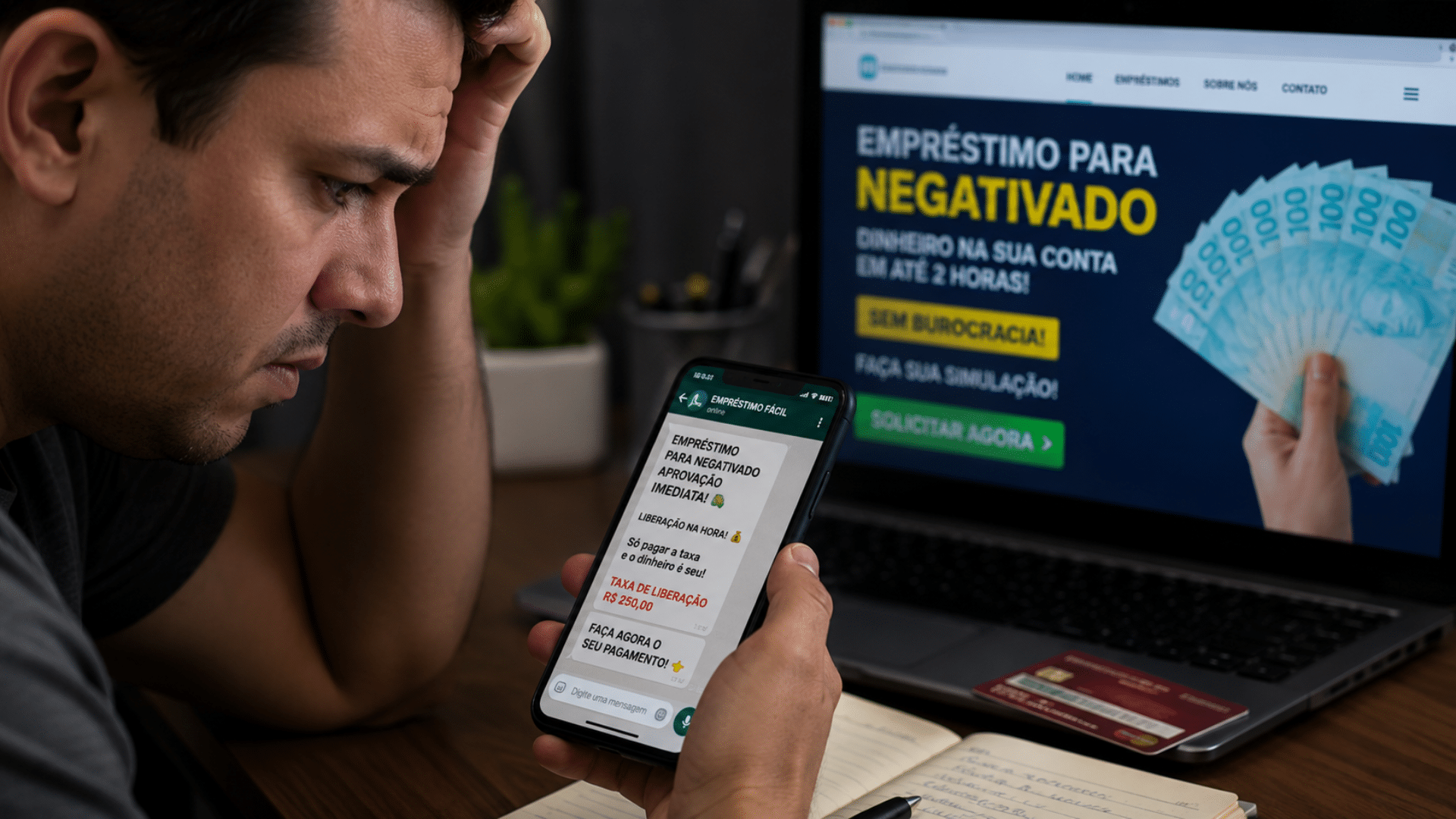 Consumidores com restrição no CPF viram alvo de golpes com empréstimos
