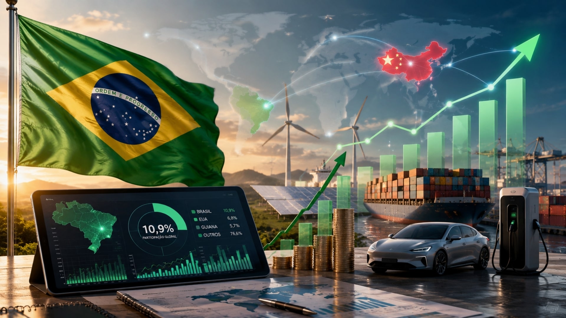 Brasil volta a ocupar liderança em aportes da China