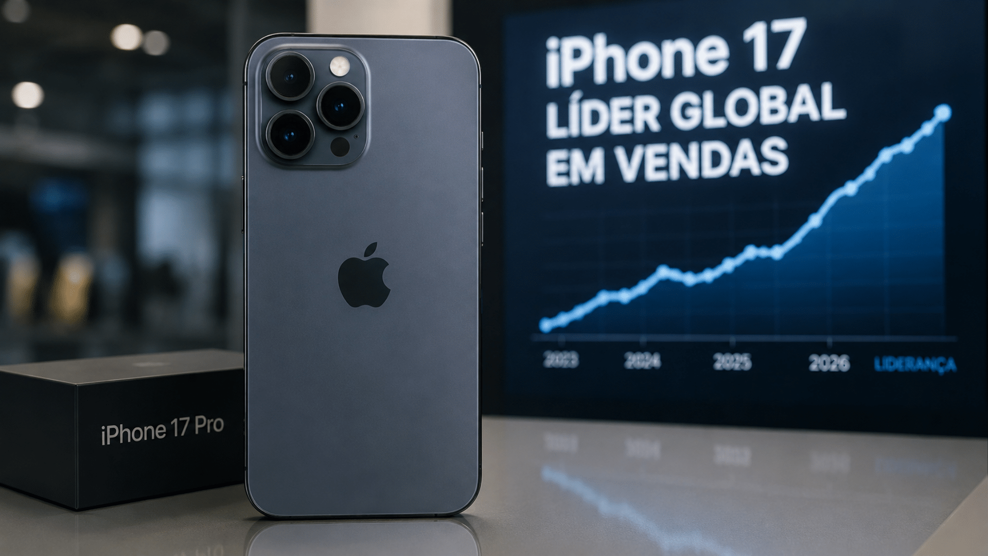 Apple coloca iPhone 17 no topo do mercado global