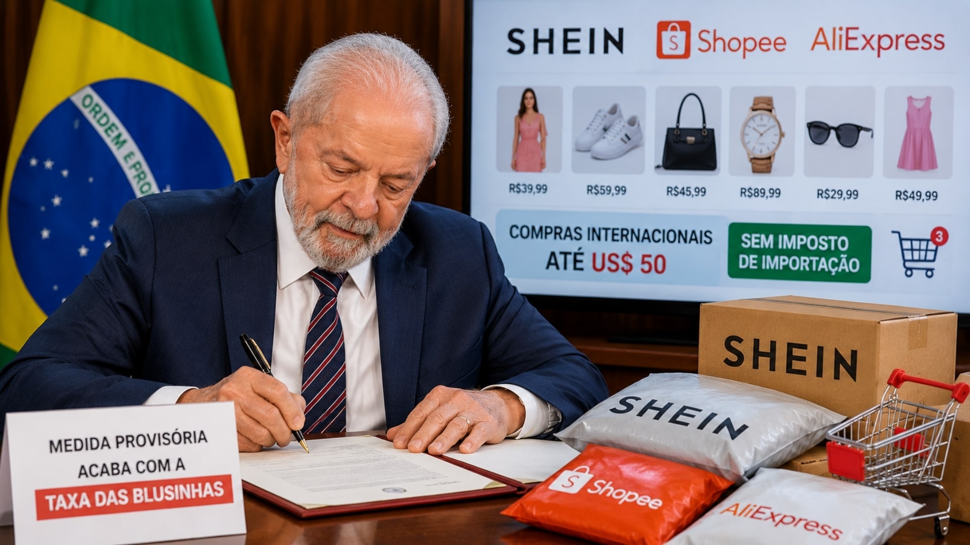 Fim da taxa das blusinhas pode perder validade ainda em 2026