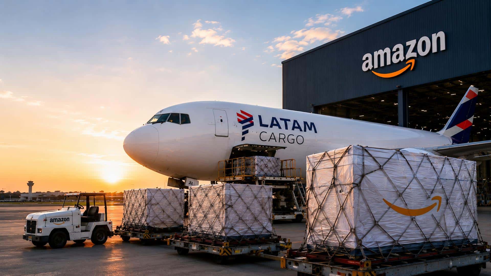 Amazon cria hub aéreo no Brasil em parceria com a LATAM Cargo