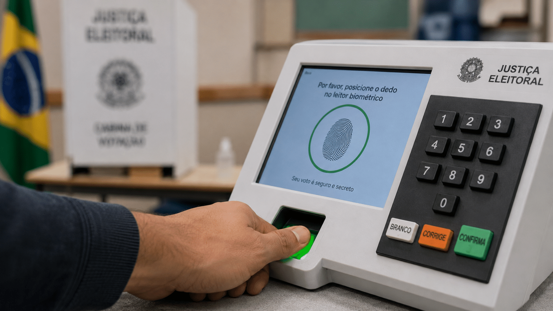 Falta de biometria não impede voto nas eleições 2026, informa TSE