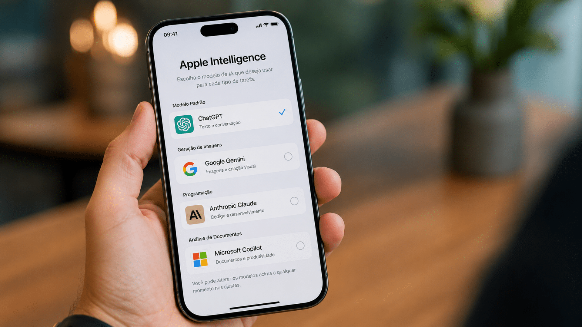 Apple prepara integração de IAs externas no iOS 27