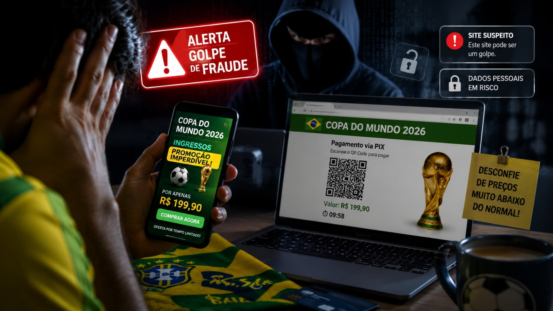 Fraudes relacionadas à Copa avançam e preocupam antes de 2026