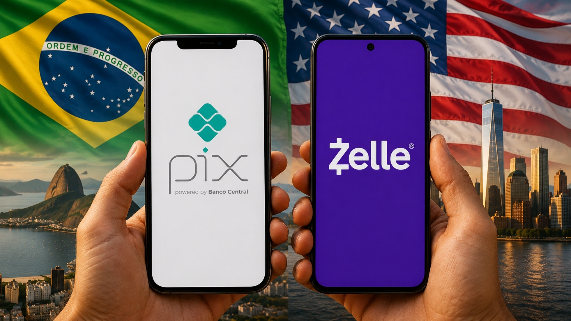 Pix e Zelle: o que muda para usuários de Brasil e EUA