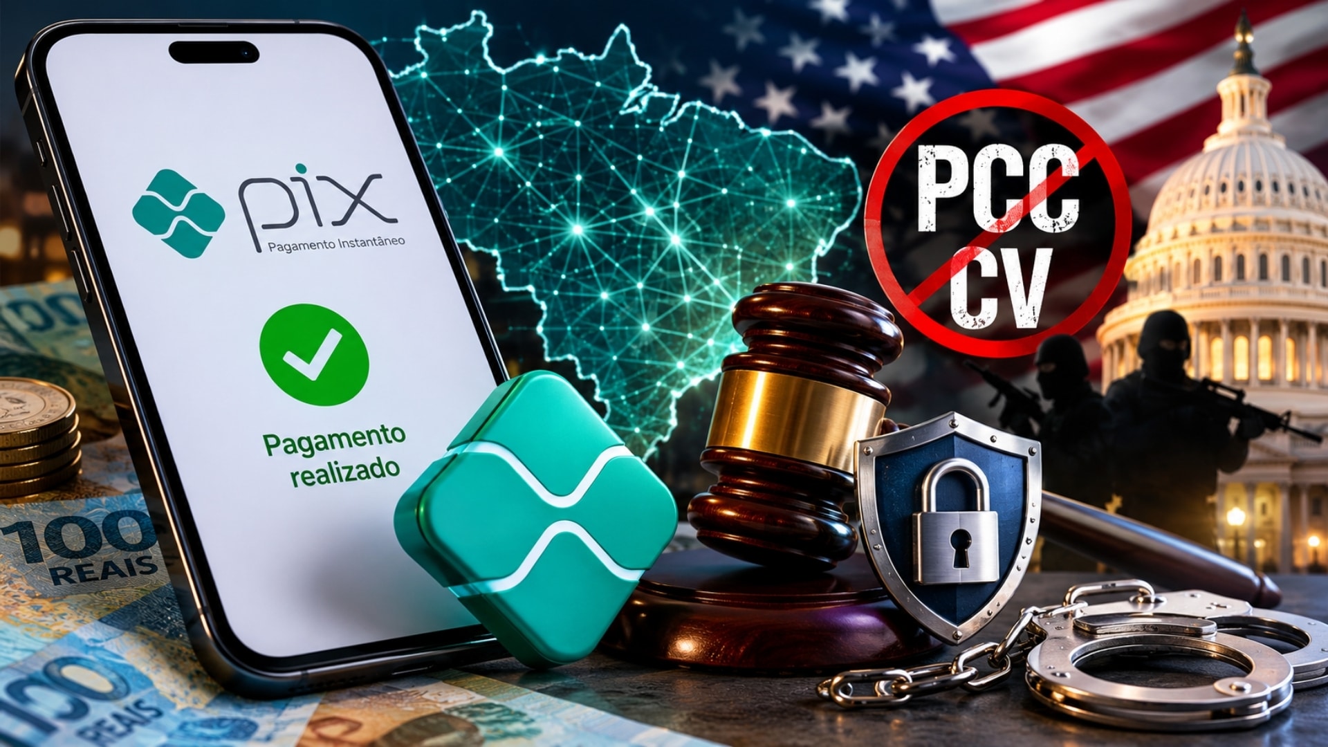 Governo dos EUA afasta risco de sanções ao Pix em ação contra PCC e CV