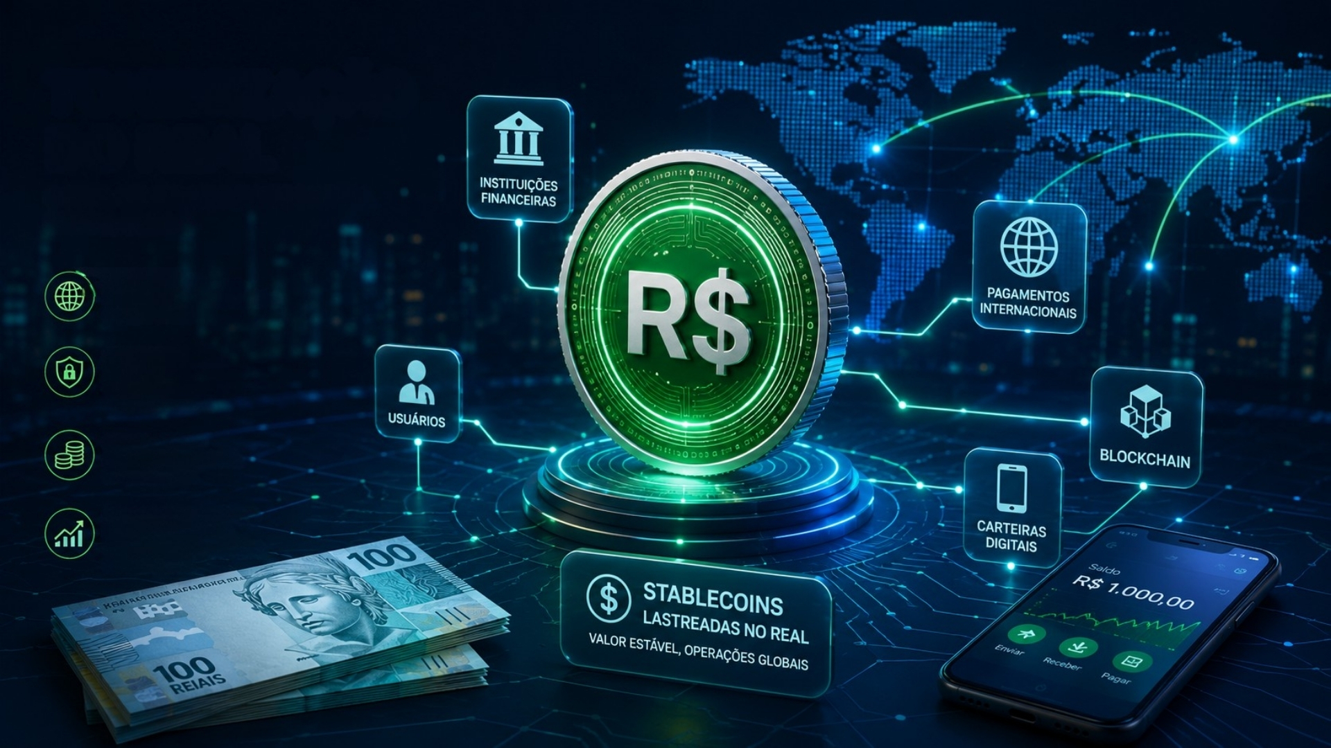 Real ganha alcance internacional com avanço da tokenização