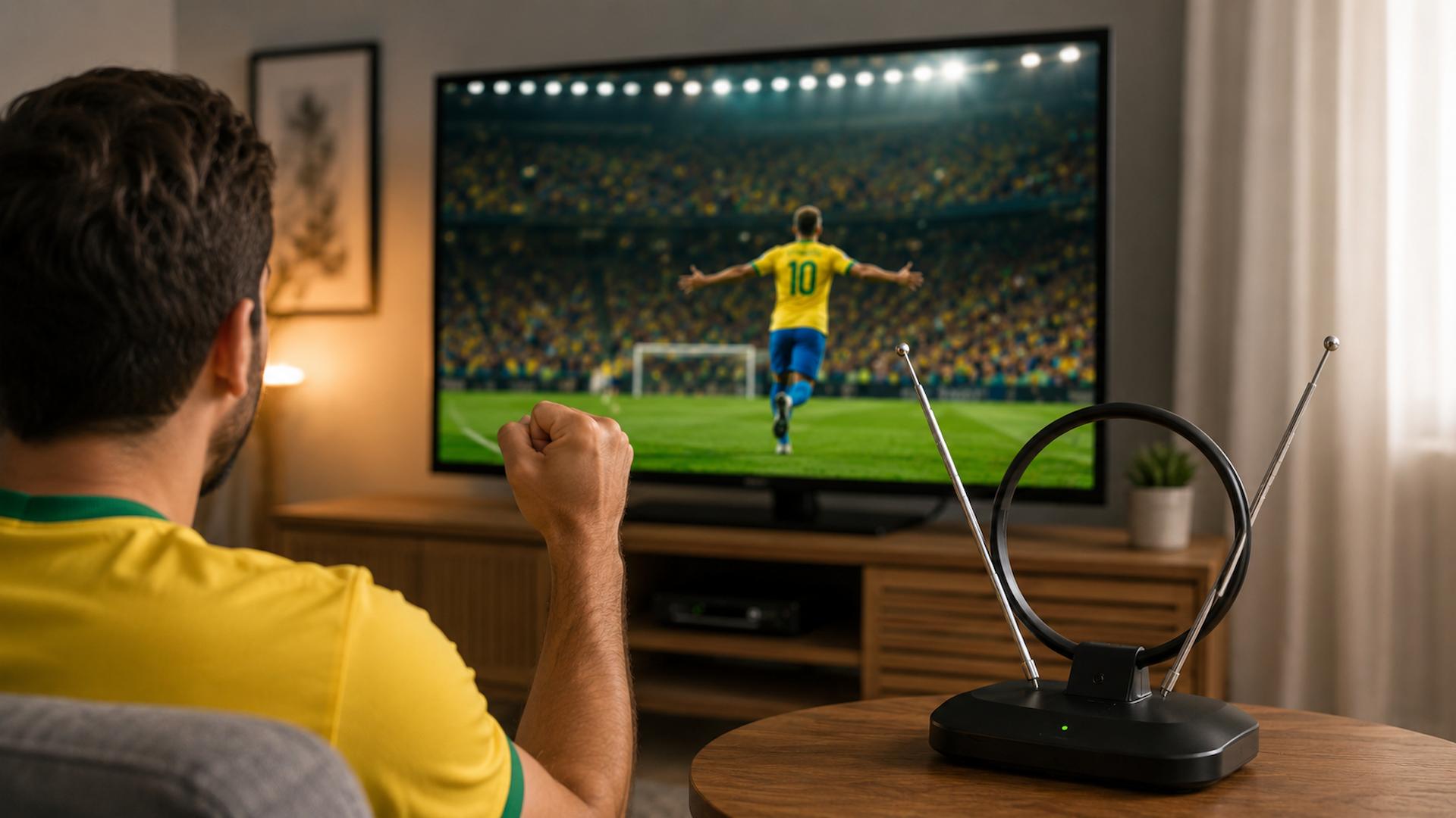 Antenas digitais registram alta de 250% nas vendas durante o Mundial
