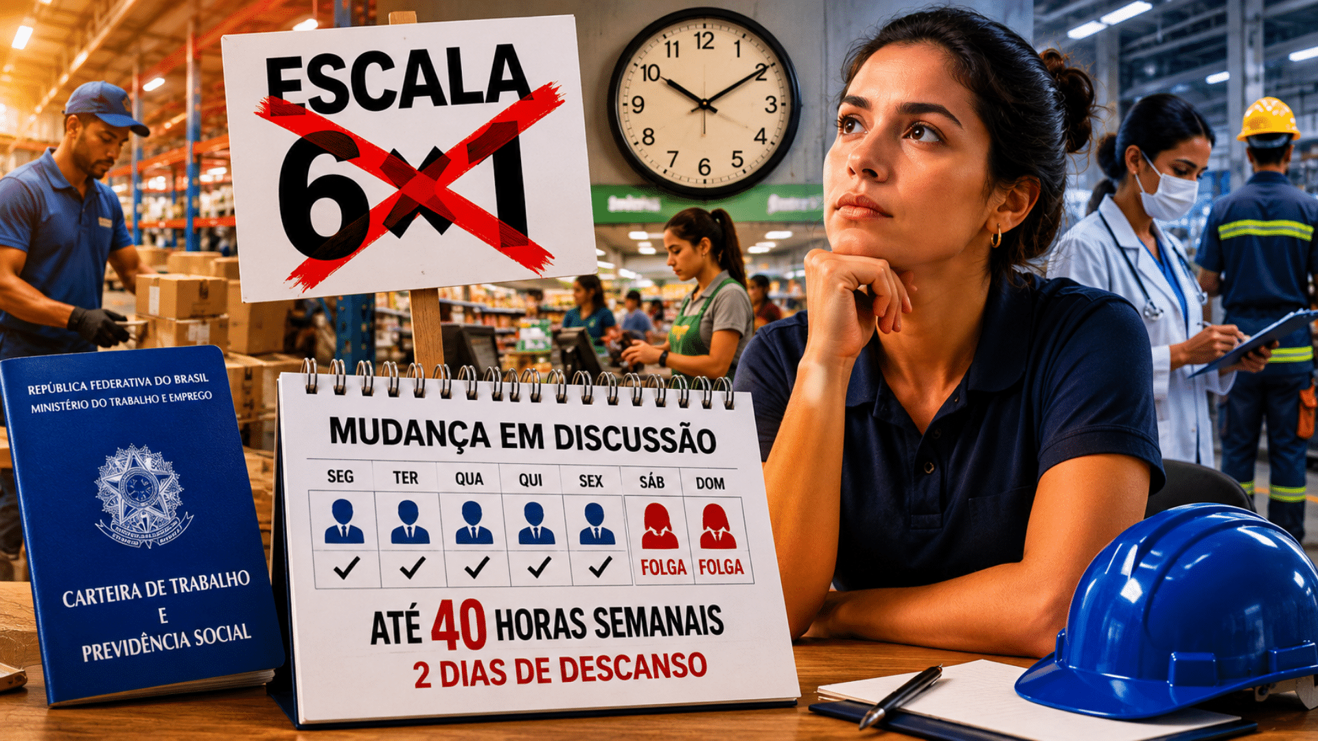 PEC do fim da 6×1 gera preocupação em segmentos da economia