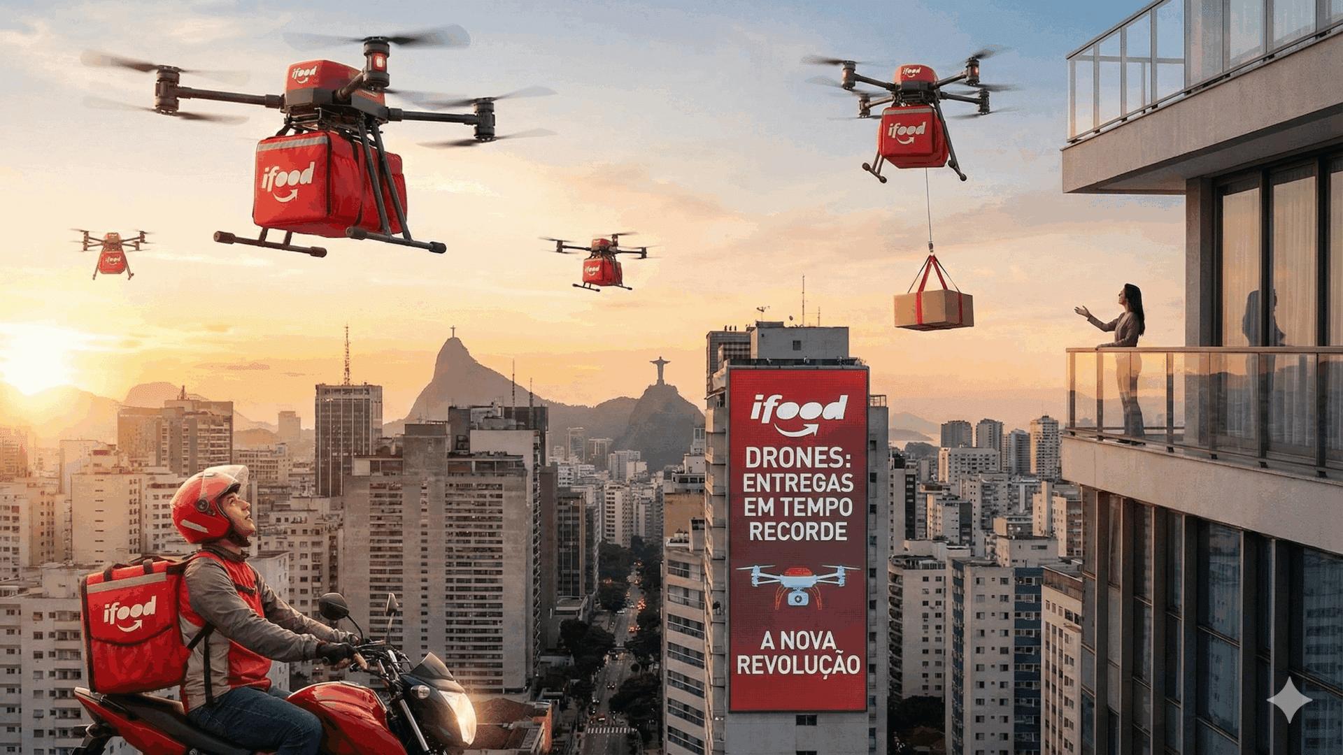 Ifood anuncia produção de entregas feitas com drone no Brasil