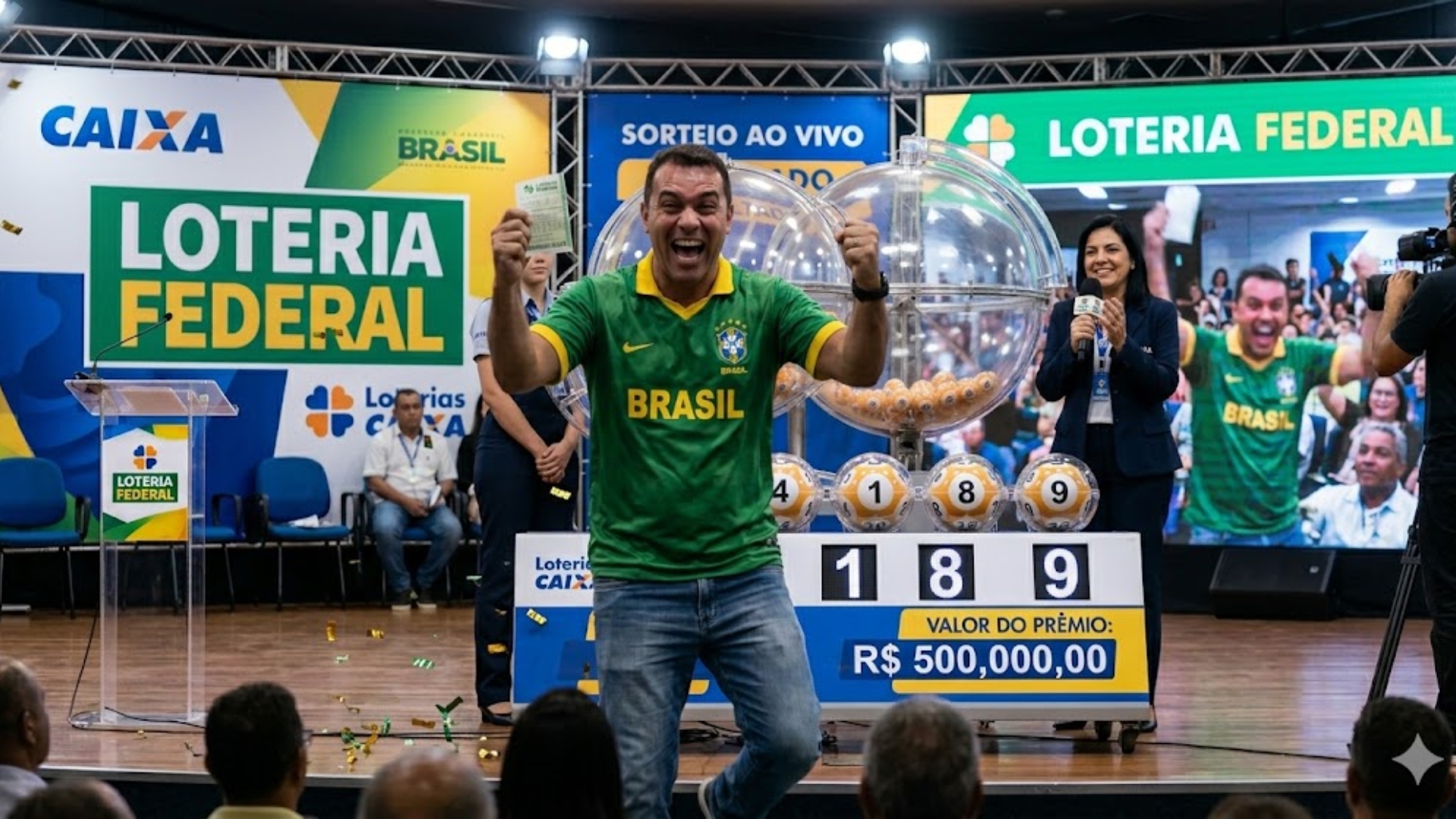 Resultado da Loteria Federal 6077 de hoje (25/06/2026): confira os bilhetes premiados do sorteio desta quinta-feira