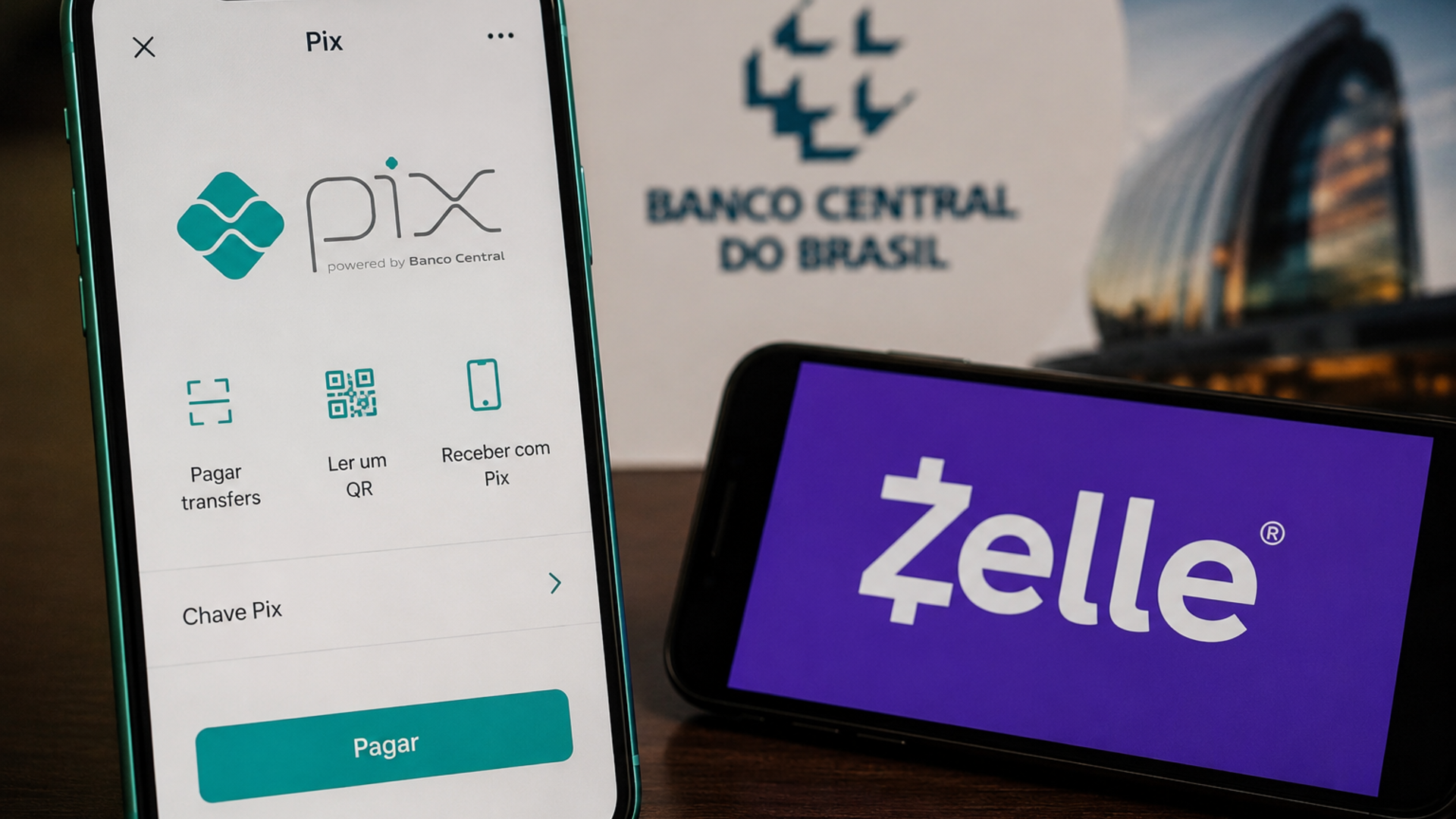 Pix e Zelle: comparação mostra vantagens do sistema brasileiro
