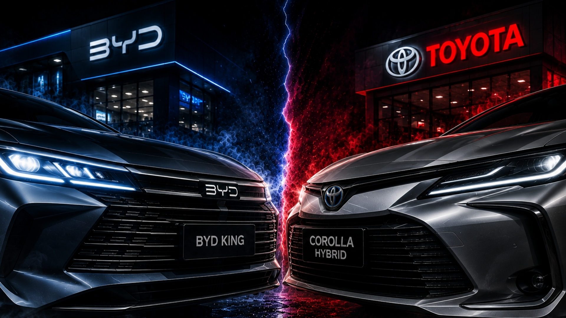 BYD King e Corolla Hybrid frente a frente; compare os pontos fortes
