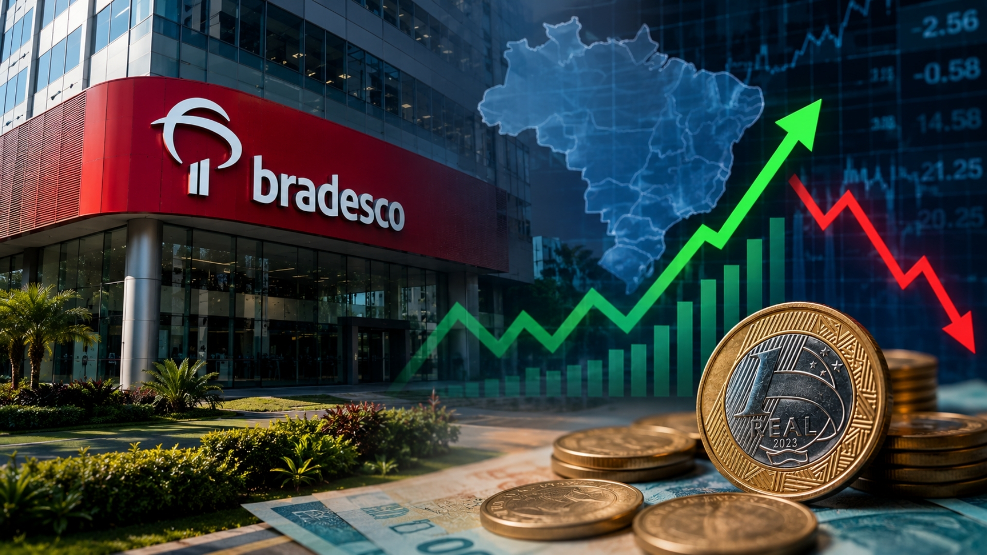Bradesco aumenta estimativa para o PIB e eleva projeções de inflação e Selic