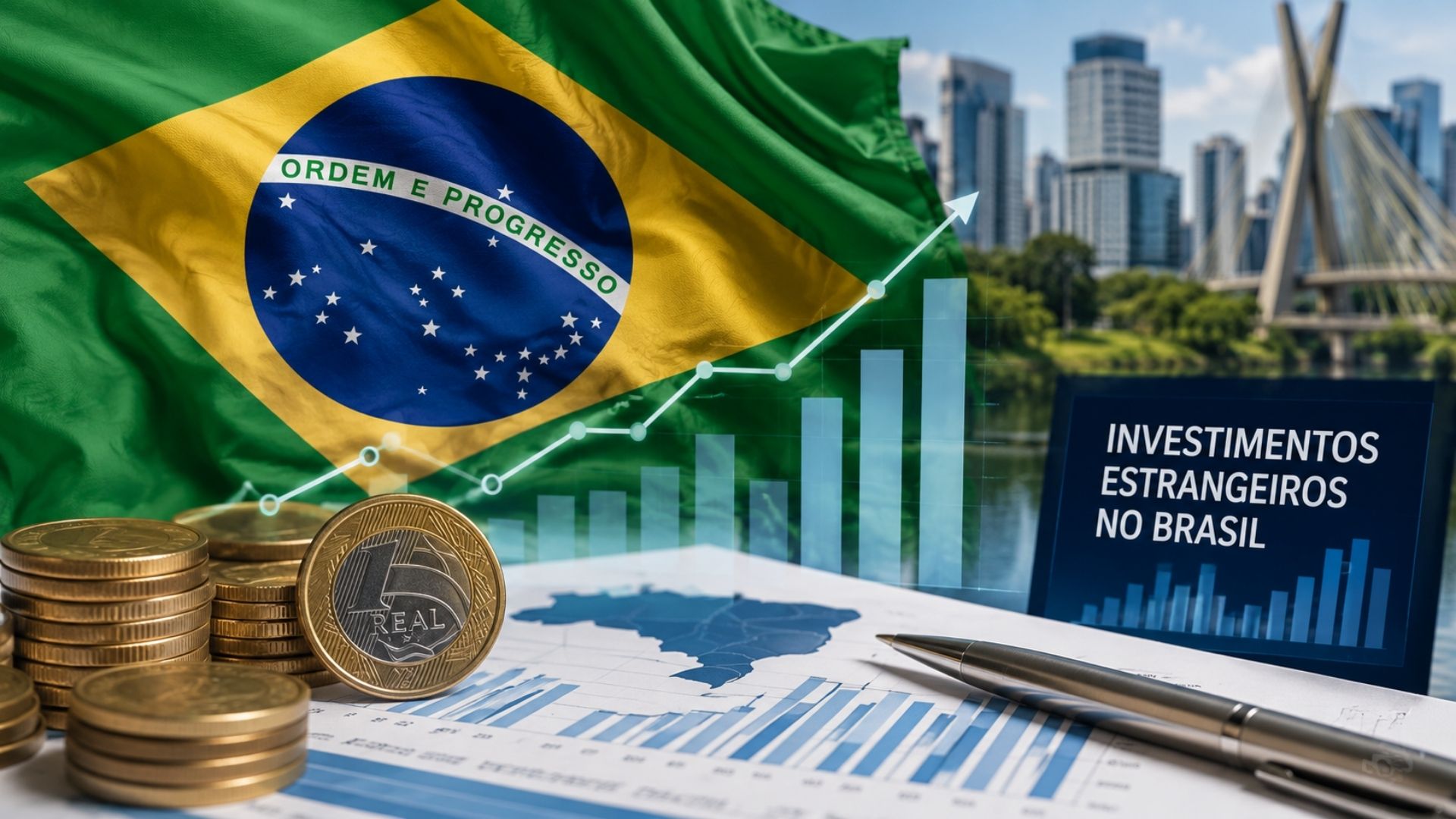 Brasil alcança 5º lugar em ranking global de investimentos