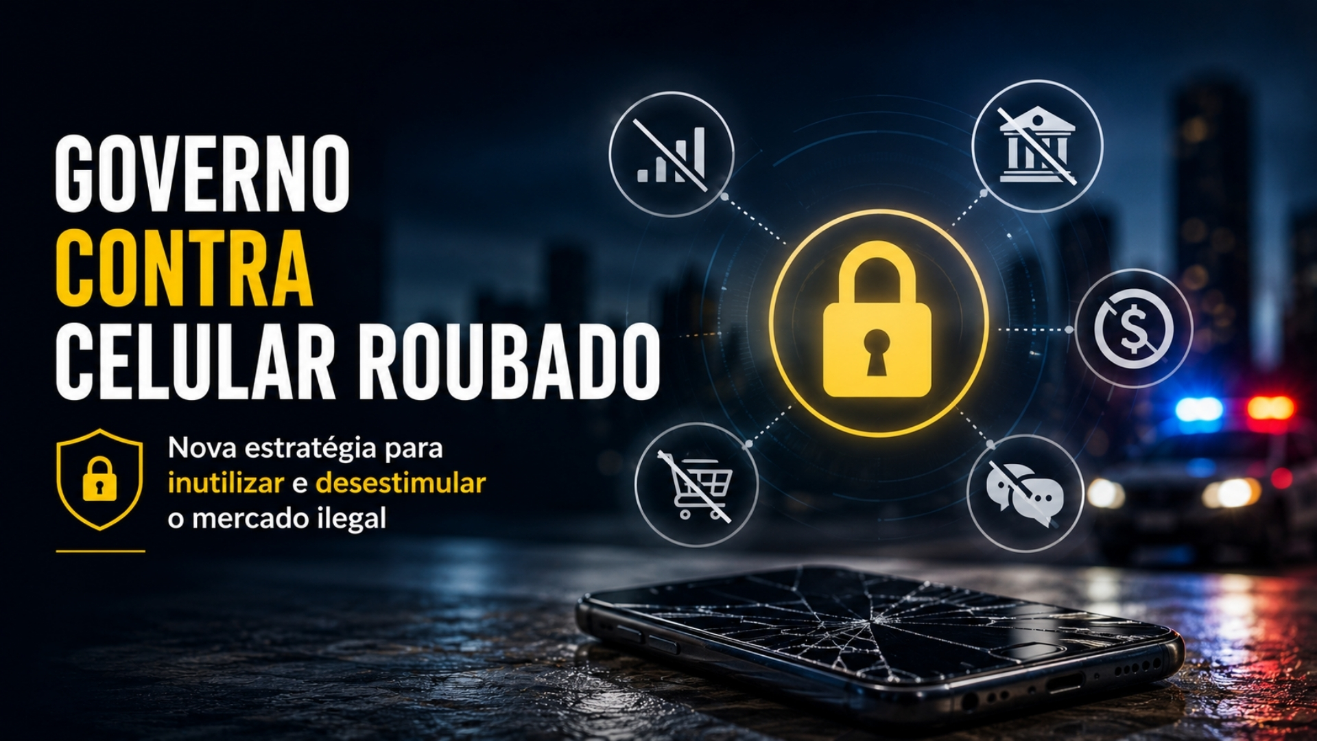 Celulares roubados podem perder utilidade com nova estratégia adotada pelo governo