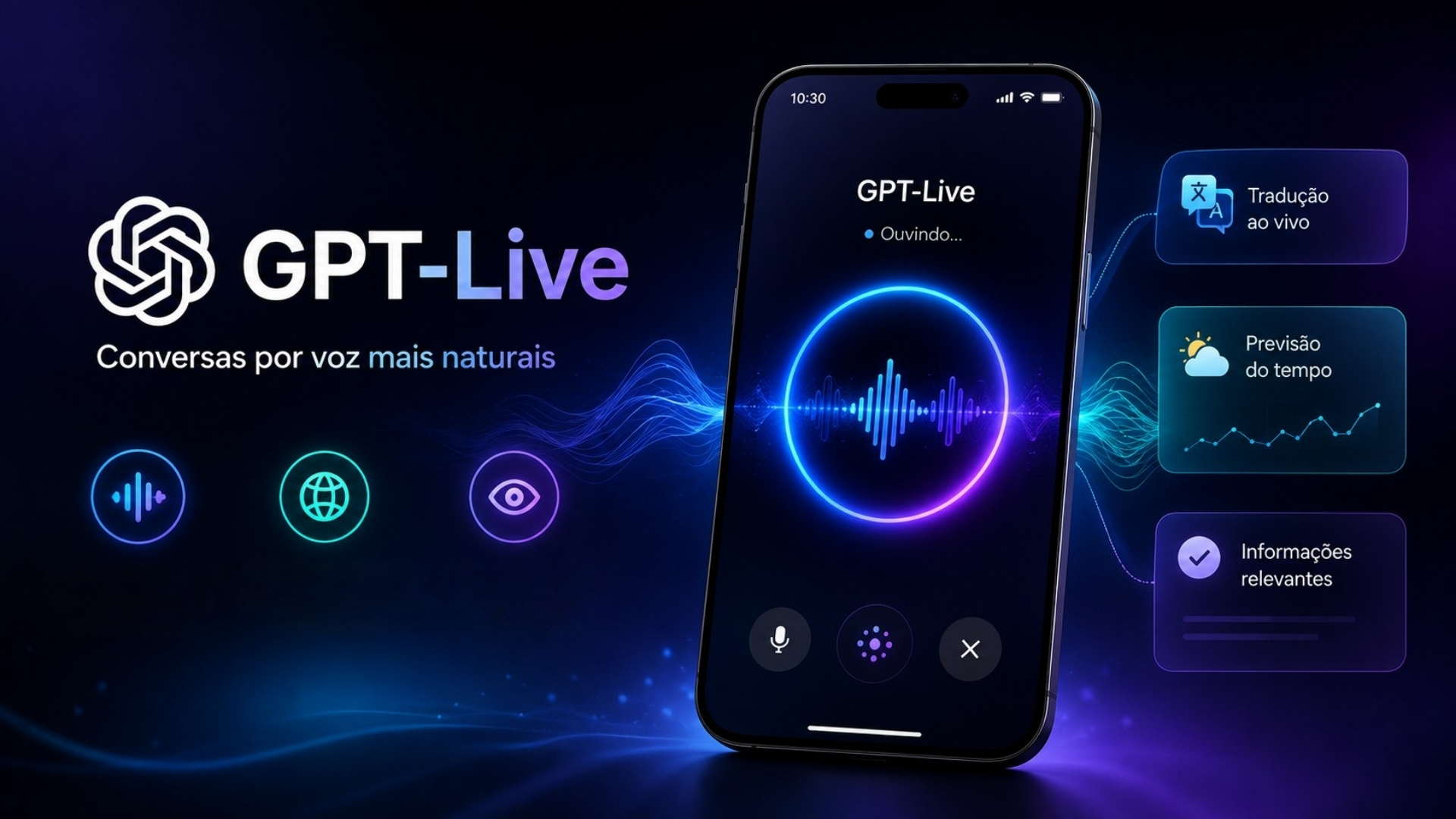 ChatGPT recebe atualização com GPT-Live e funcionalidades inéditas de voz