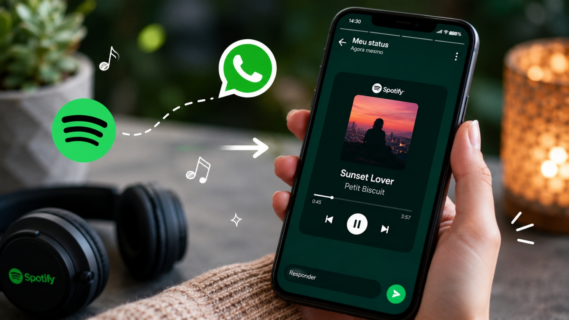 Músicas do Spotify podem ser publicadas no status do WhatsApp; veja o tutorial