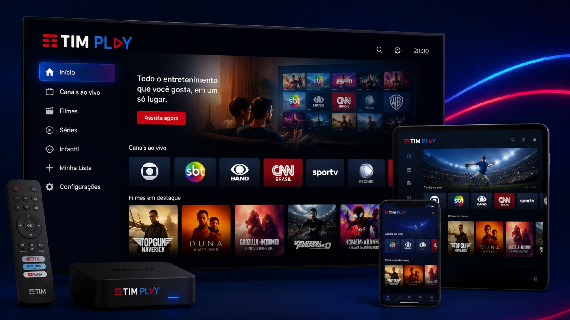 TIM Play chega com planos a partir de R$ 9,90 por mês
