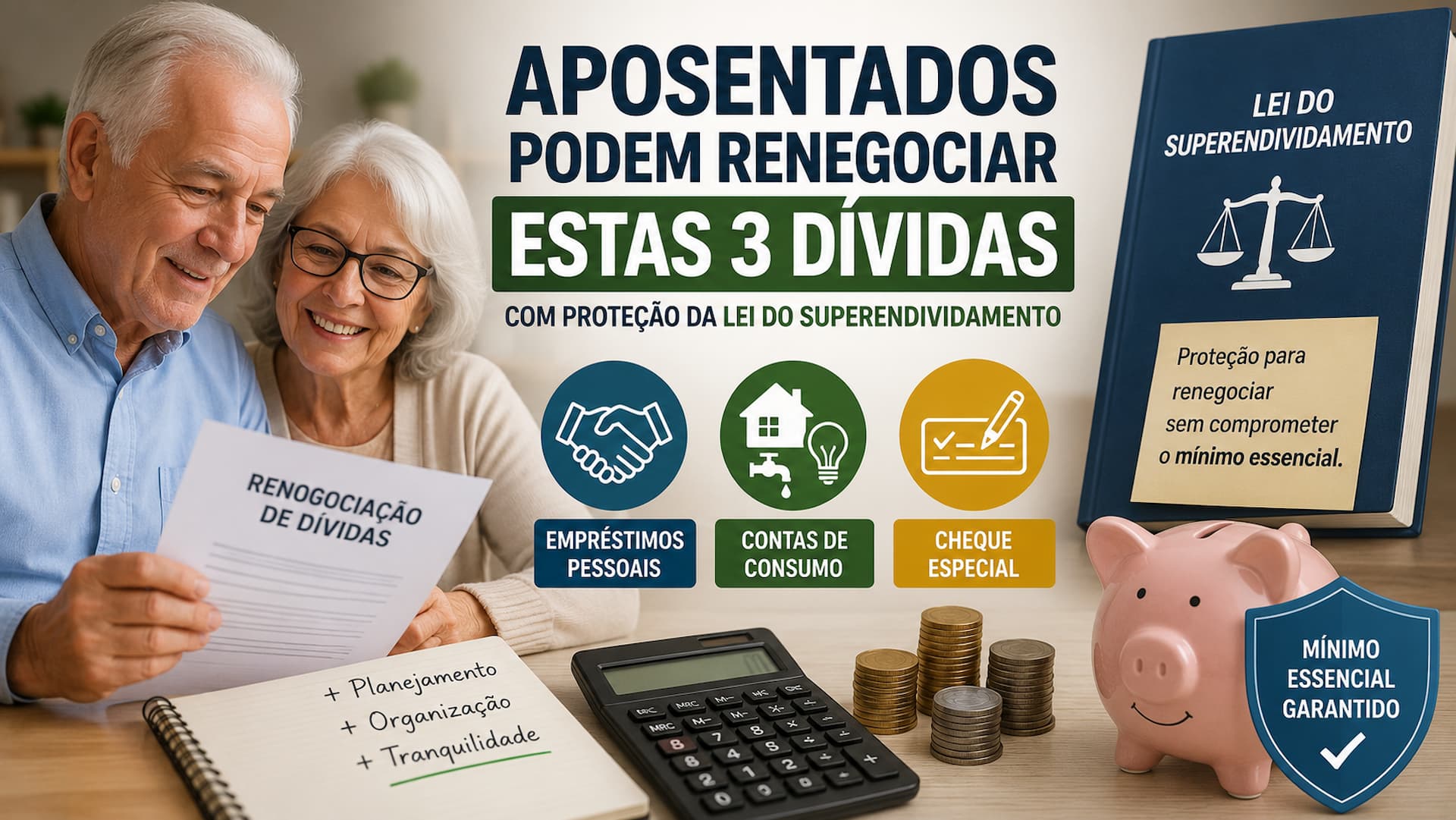 Aposentados não precisam pagar essas três dívidas? Entenda o que diz a lei