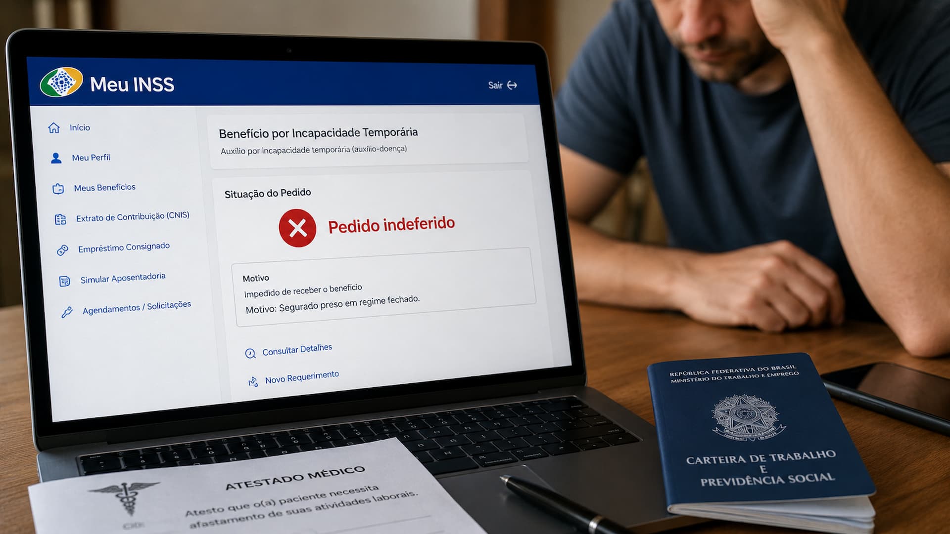 Erro no pedido pode fazer o INSS negar o auxílio-doença