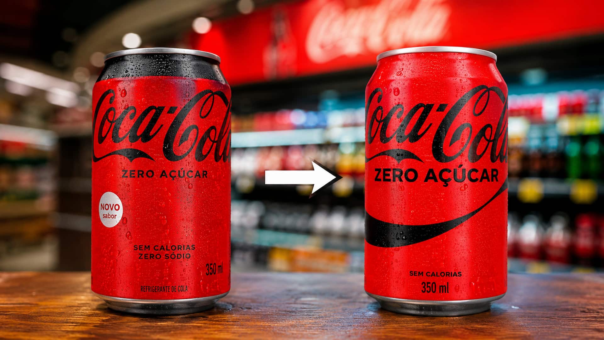 Coca-Cola muda visual da versão Zero Açúcar; produto continuará nas lojas