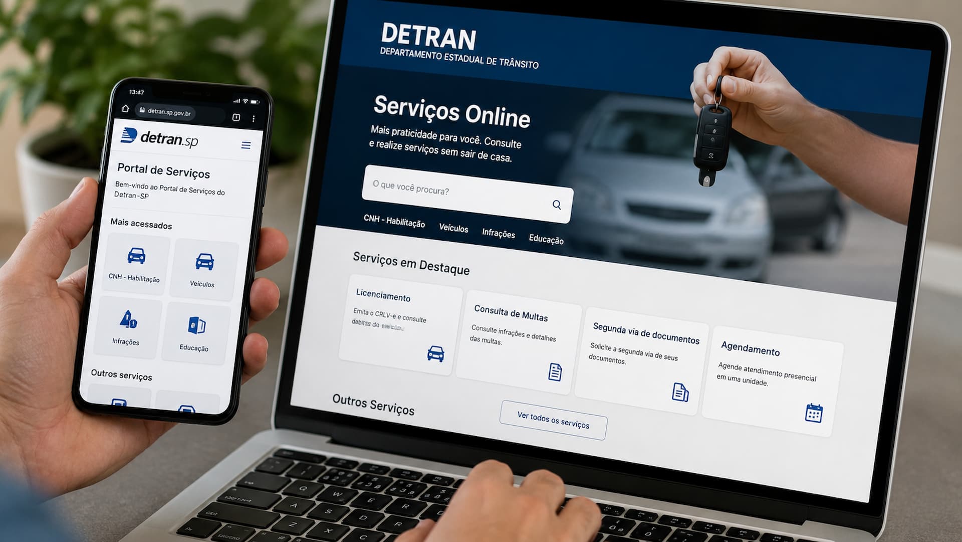 Serviços online do Detran: veja o que já pode ser resolvido pela internet