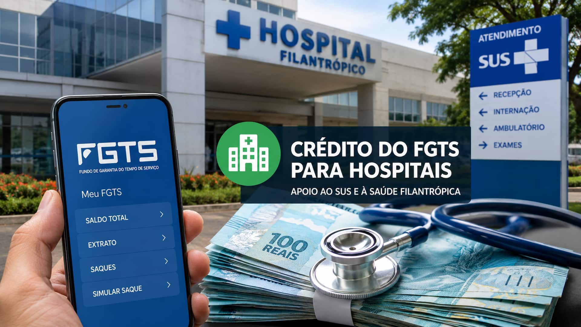 FGTS poderá financiar hospitais filantrópicos até 2030; entenda o impacto