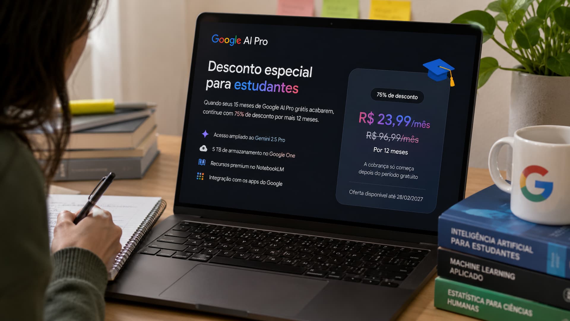Estudantes ganham nova chance de usar o Google AI Pro gratuitamente