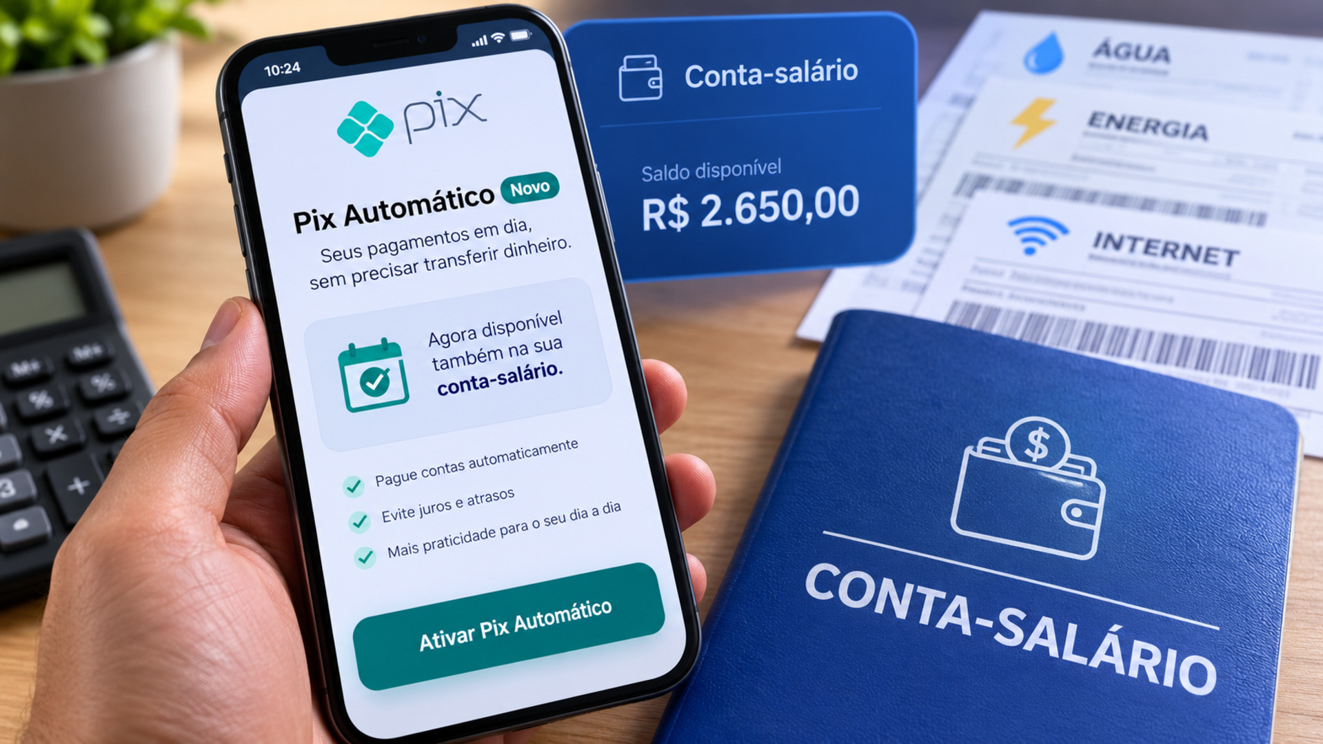 Conta-salário poderá usar Pix Automático para pagar contas recorrentes