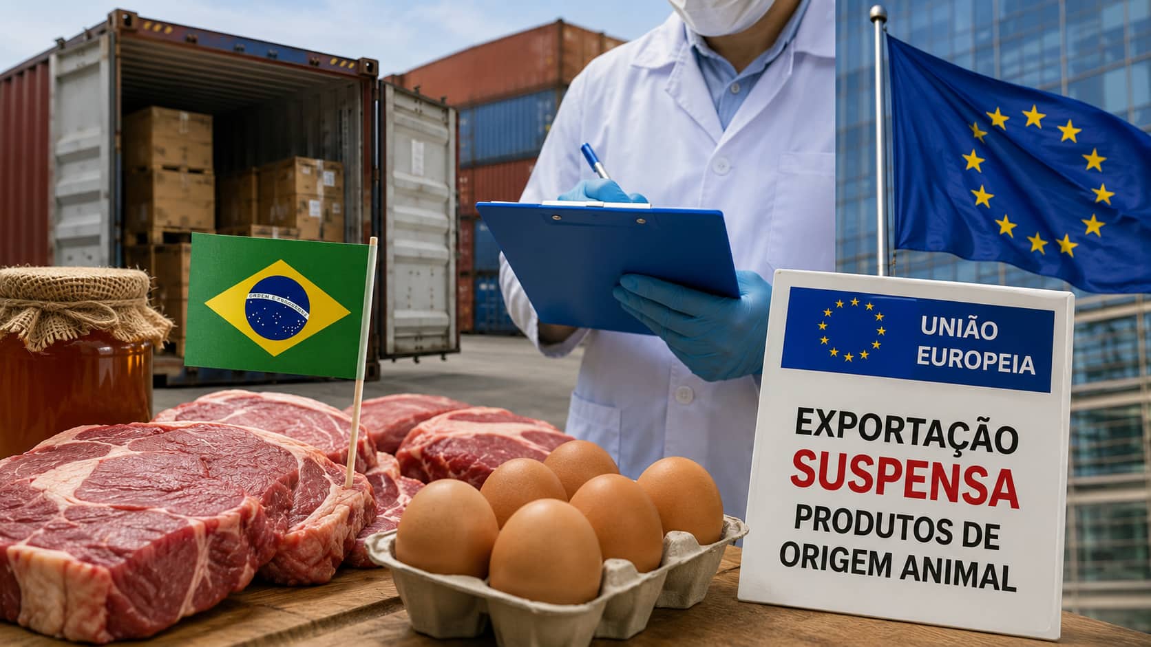 UE restringe produtos de origem animal e Brasil contesta falta de diálogo