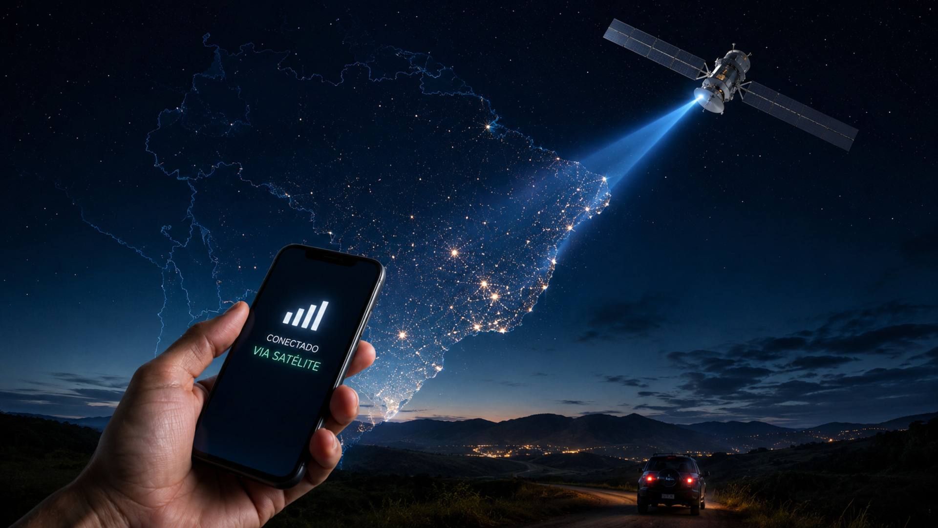 Vivo estuda lançar serviço D2D da SpaceX e ampliar cobertura de celular no Brasil