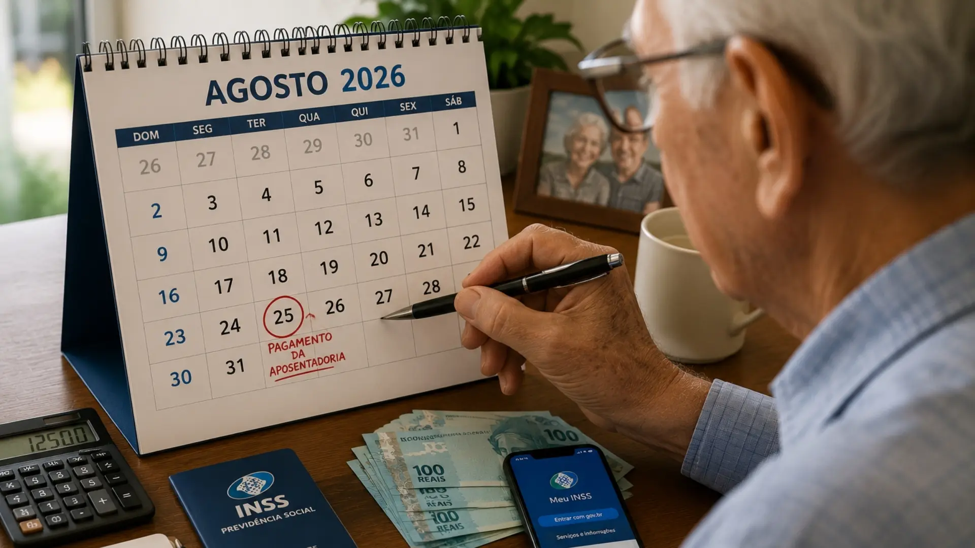 Pagamentos do INSS de agosto vão de 25 de agosto a 8 de setembro