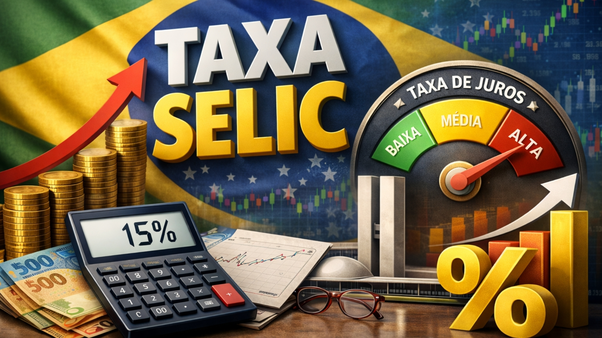 Mercado espera Selic menor em 2026 e acompanha decisão do Copom