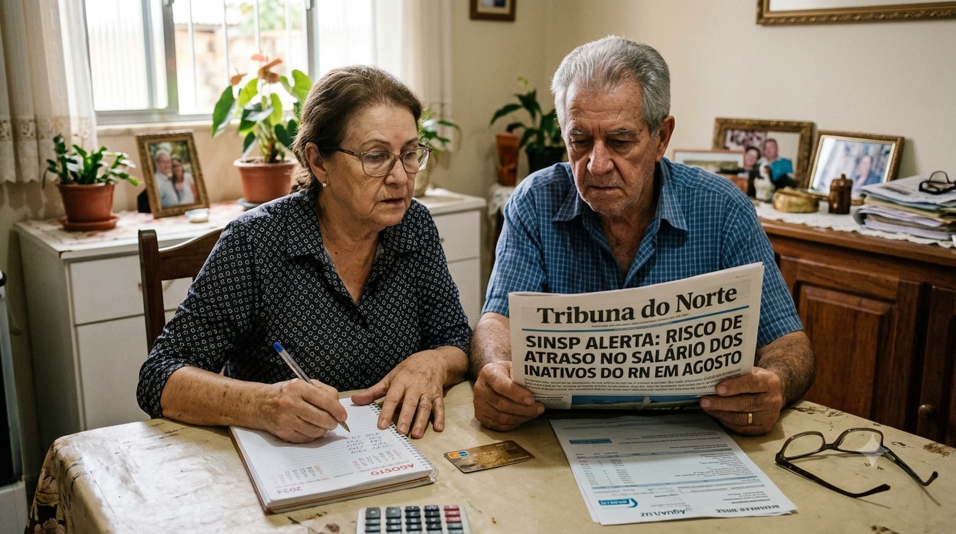 Sinsp alerta para possível atraso nos salários dos inativos do RN em agosto